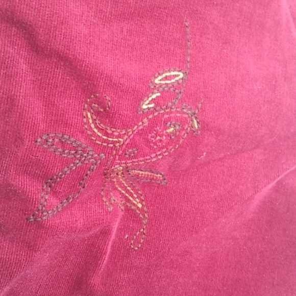 Tommy Hilfiger Juniors Burgundy Corduroy Jeans, Size 1 - Picture 8 of 13